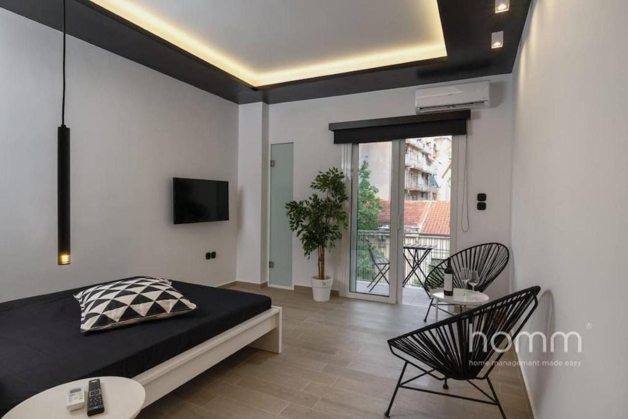 34Sqm Minimal Homm Apartment With Acropolis View Atenas Exterior foto