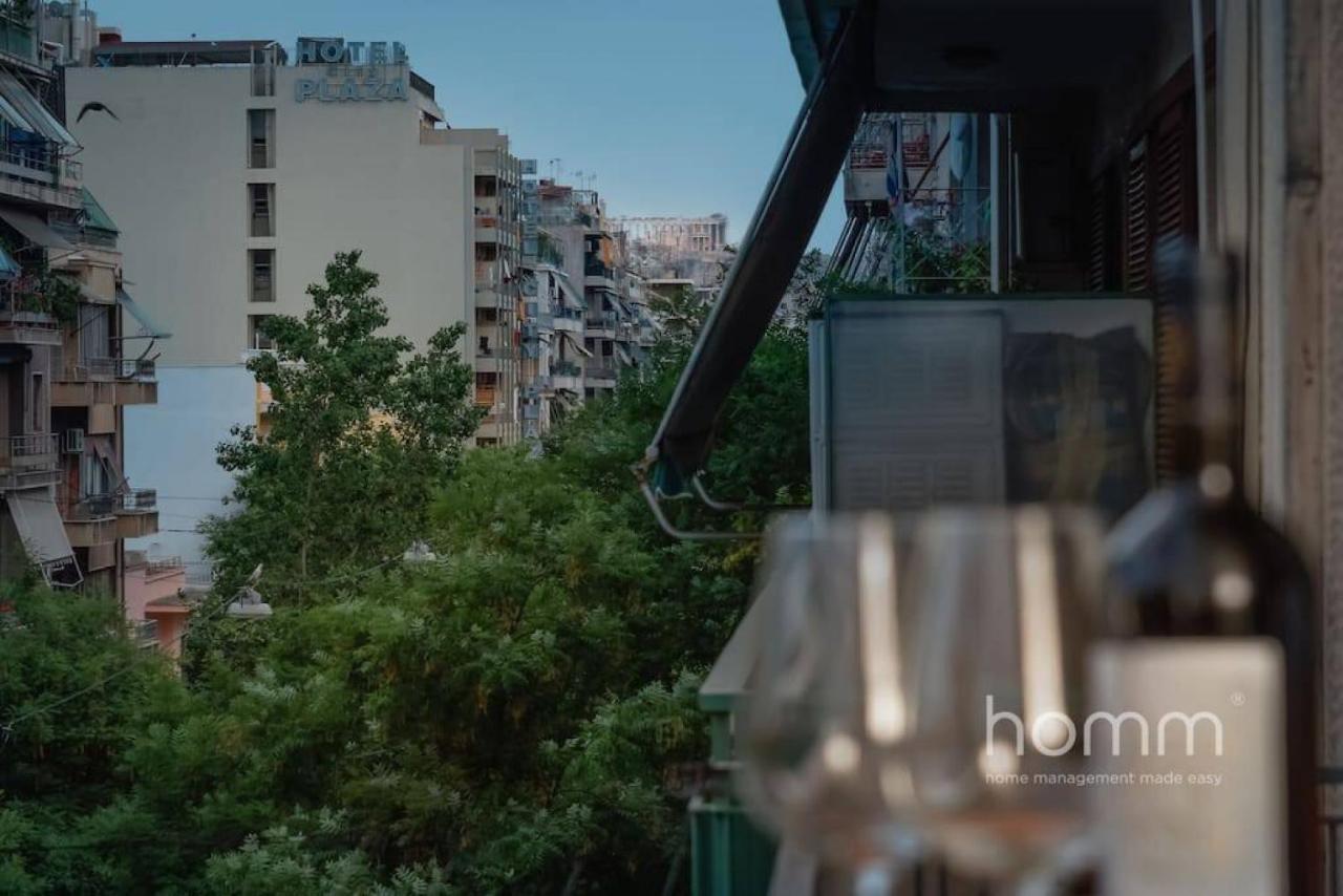 34Sqm Minimal Homm Apartment With Acropolis View Atenas Exterior foto
